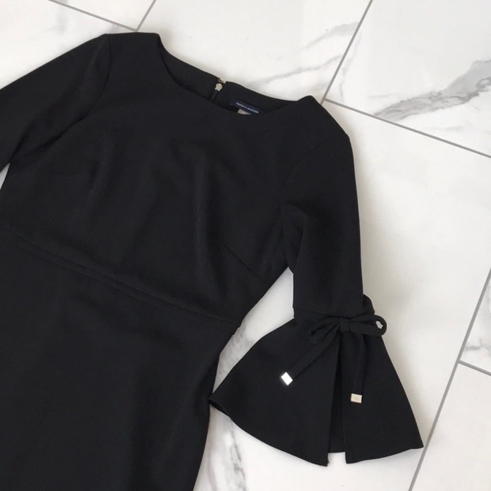 Tommy Hilfiger Black Bell Sleeve Dress - Picture 6 of 14